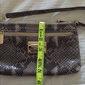 Michael Kors snakeskin baby bag